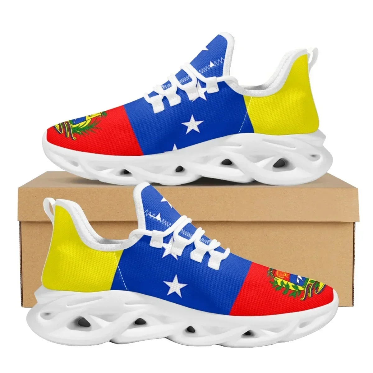 Women Shoes Tennis - Tênis com Estampa da Bandeira da