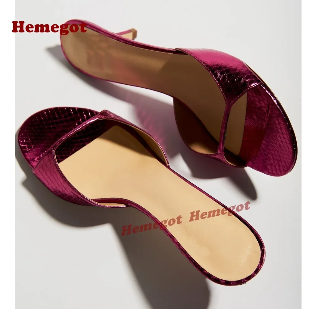 Women'S Shoes Crocs - Roxo brilhante saltos stiletto chinelos dedo