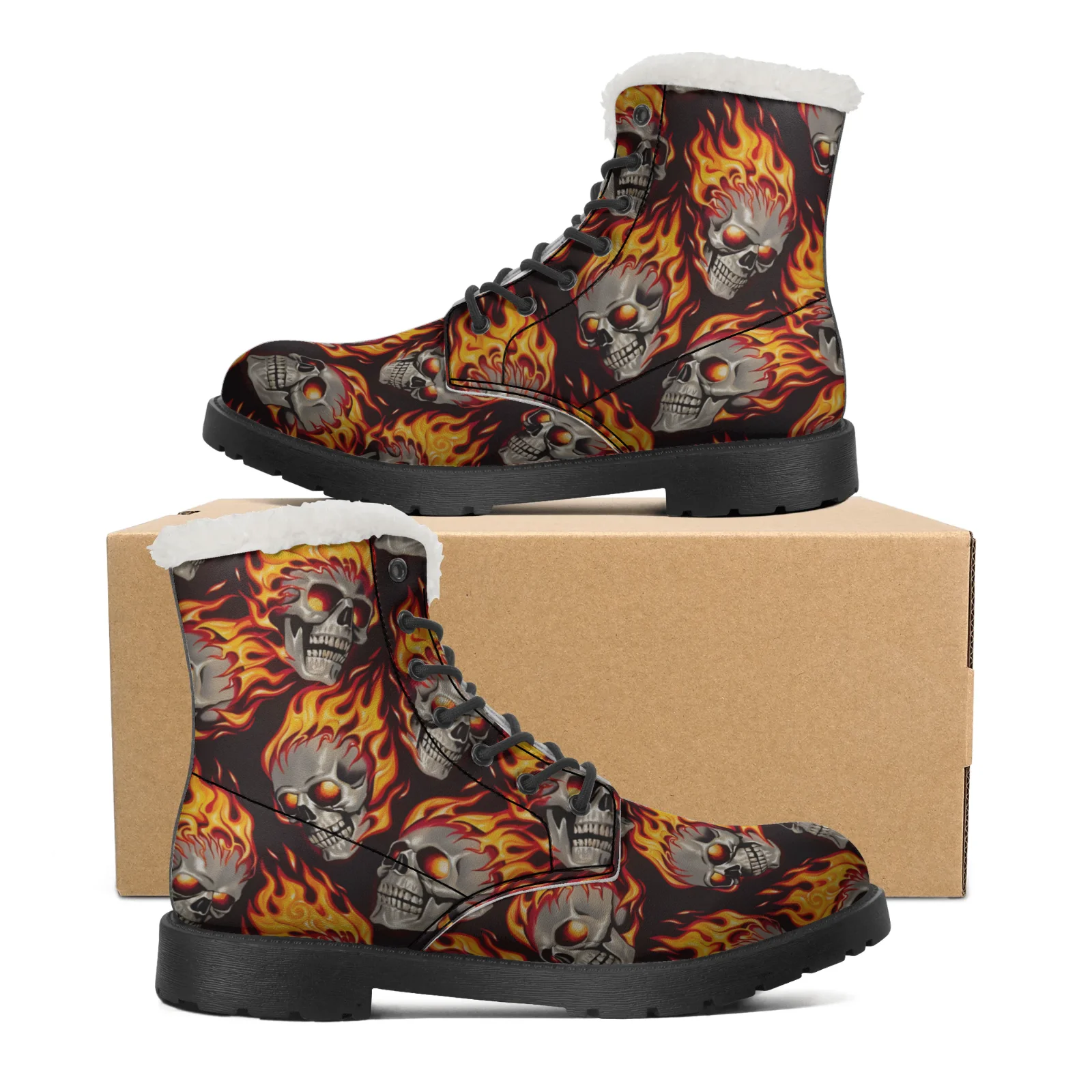 Women Shoes Us To Eu - Botas de Neve com Padrões de