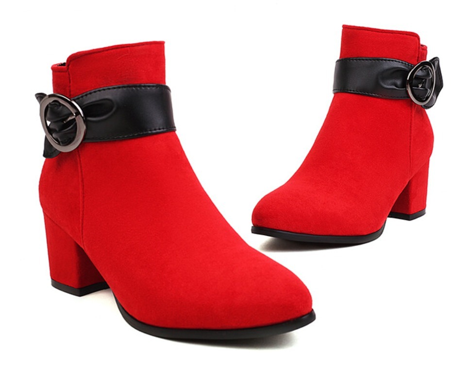 Women'S Shoes Paris - Botas Curtas de Salto Alto em