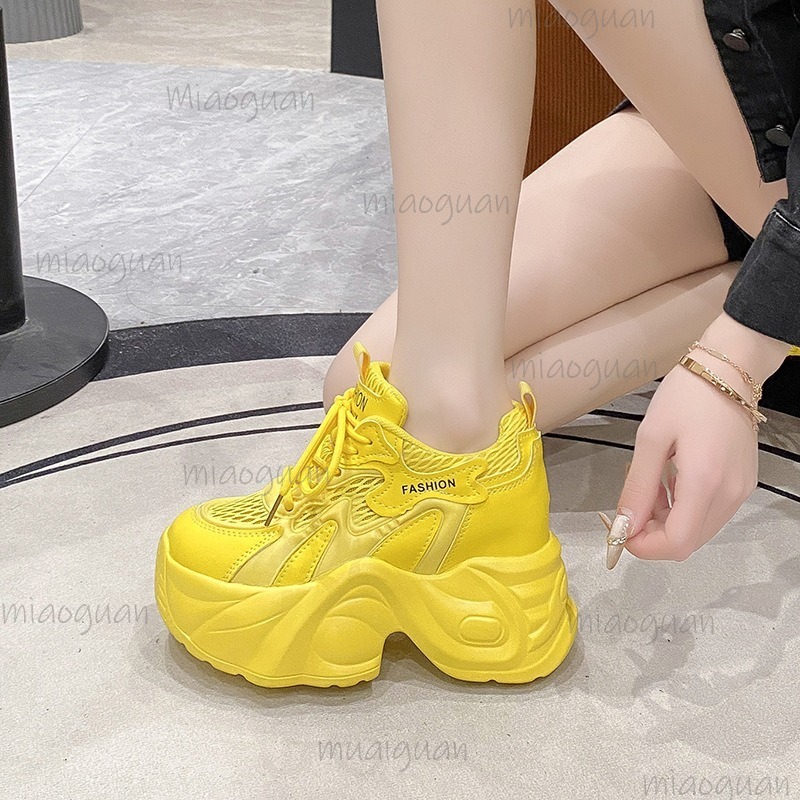 Women Shoes Store - Tênis Feminino Plataforma Chunky Respirável em