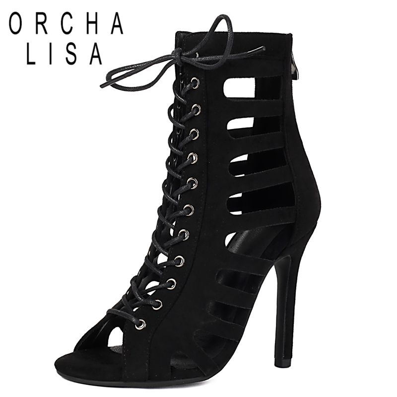 Women Shoes Zipper - Sandálias Femininas ORCHA LISA Pretas com