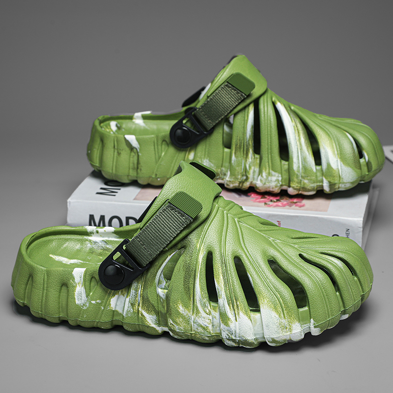 Women Shoes Us To Eu - Sandálias camufladas monstera deliciosa chinelos mulheres