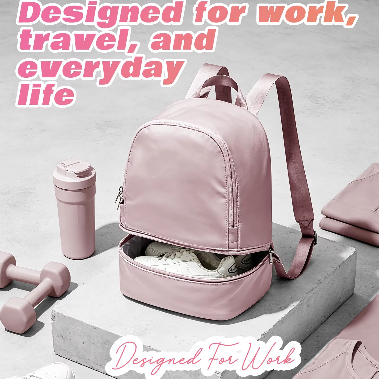 Women Shoes Zipper - Bolsa para mulheres, mochila esportiva pequena