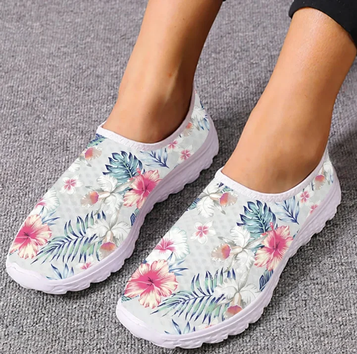 Women Shoes Tennis - Tênis Casual de Malha com Estampa