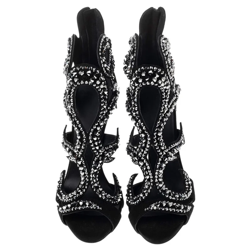 Sandálias Stiletto Brilhantes  - Women Shoes Zipper avaliação e preço