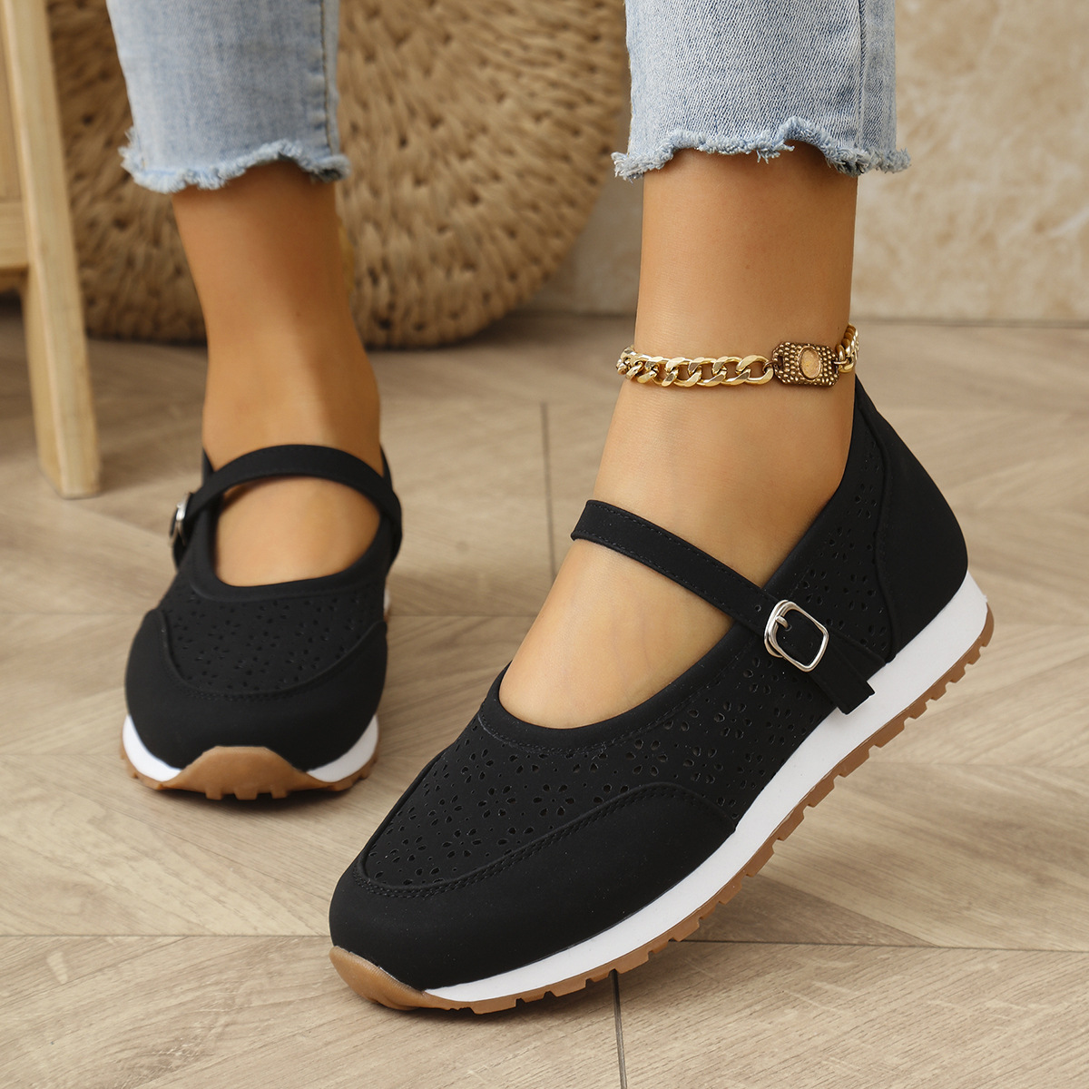Tênis Feminino Perfurado de Ve - Women Shoes Us To Eu avaliação e preço