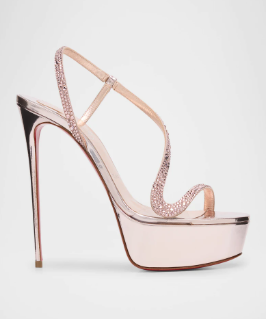 Sandálias de Salto Agulha Plat - Metallic Heel Sandal avaliação e preço