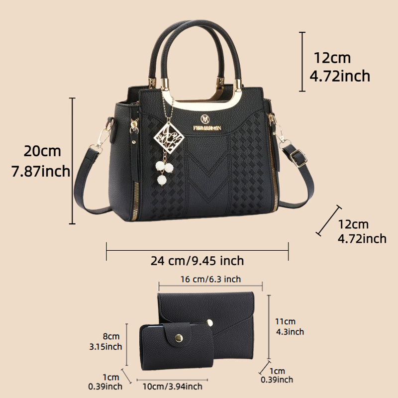 Conjunto de bolsas de 3 peças  - Women Shoes Zipper avaliação e preço