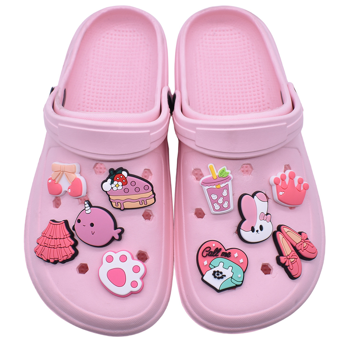 Bonito rosa sapato encantos de - Women'S Shoes Crocs avaliação e preço