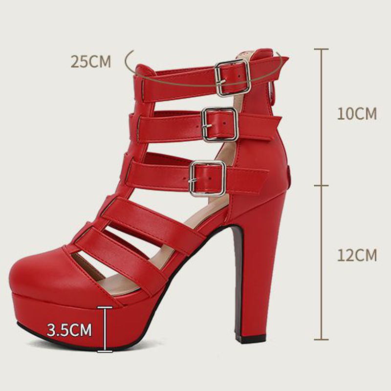 REAVE CAT Sandálias Femininas  - Women Shoes Zipper avaliação e preço