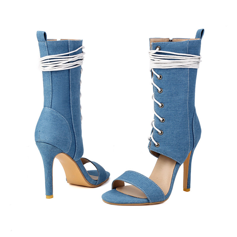 Branco puro dedo do pé aberto  - Women Shoes Zipper avaliação e preço